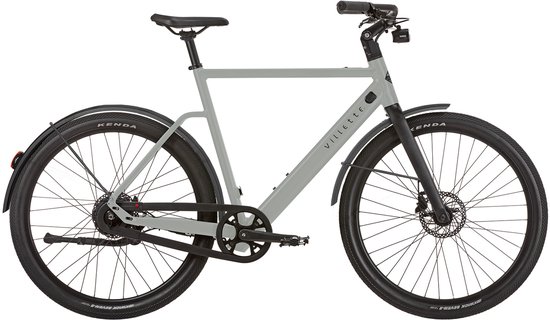 Villette Le Mouvement GL elektrische stadsfiets automaat 10 Ah lichtgrijs van Merkloos