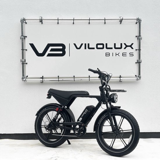 Vilolux® Fatbike C80 PRO 24 INCH - NFC vergrendeling - voorrek - 2025 Model - Legaal - Rijklaar geleverd - Niet opvoerbare fatbikes - 2 Jaar garantie - Hydraulische remmen - Alarm - zwart van Merkloos