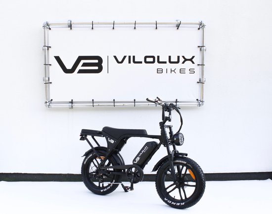 Vilolux® Fatbike electrisch - Fatbike C80 - 2025 Model 4.0 - Achterzit - Legaal - Rijklaar - Niet opvoerbare fatbikes - 2 Jaar garantie - Hydraulische remmen - Alarm - Full Color LCD display - Zwart van Vilolux