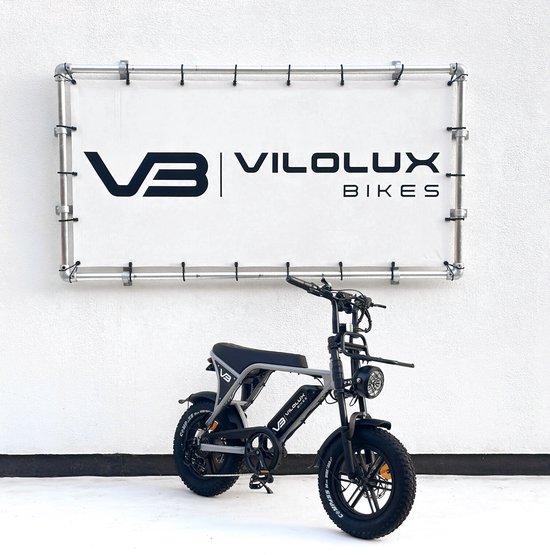 Vilolux Fatbike electrisch - Fatbike C80 Mini - NARDO GREY- voorrek - Legaal - Rijklaar geleverd - 16 inch - Niet opvoerbare fatbikes - 2 Jaar garantie - Hydraulische remmen - Alarm van Vilolux