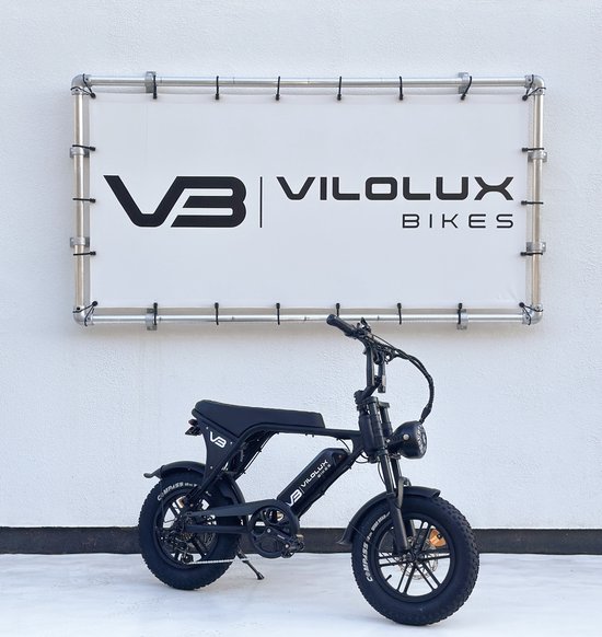 Vilolux Fatbike electrisch - Fatbike C80 Mini - ZWART - Legaal - Rijklaar geleverd - 16 inch - Niet opvoerbare fatbikes - 2 Jaar garantie - Hydraulische remmen - Alarm van Vilolux