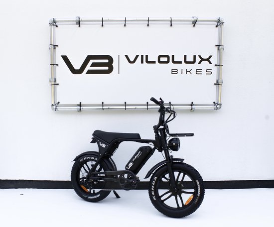Vilolux® Fatbike electrisch - Fatbike V8 - Fatbike C80 - 2025 Model 4.0 - voorrek - Legaal - Rijklaar geleverd - Niet opvoerbare fatbike - 2 Jaar garantie - Hydraulische remmen - Alarm - Telefoontasje - Full Color LCD Display - Zwart van Merkloos