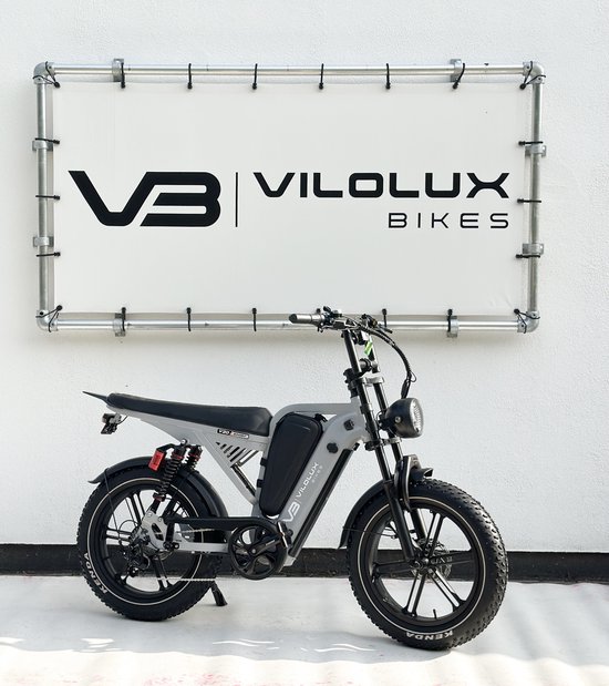Vilolux - Fatbike Elektrisch - V20 SPORT - NARDO GREY - 2026 model - Legaal - Rijklaar geleverd - 2 Jaar garantie - Hydraulische remmen - Dubbele vering