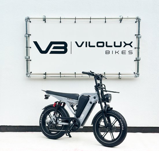 Vilolux - Fatbike Elektrisch - V20 SPORT - NARDO GREY - 2026 model - Voorrek - Legaal - Rijklaar geleverd - 2 Jaar garantie - Hydraulische remmen - Dubbele vering