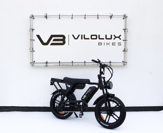 Vilolux Fatbike V8 Pro - dubbele accu - legaal - hydraulische remmen - zwart van Vilolux