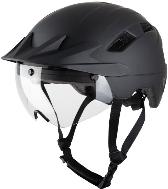 VINZ Danube NTA8776 Helm - Goedgekeurde helm Speed Pedelec, E-Bike, Fiets, Snorscooter - 2 magnetische vizieren van VINZ