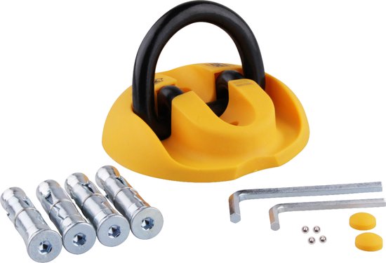 VINZ Everest Muuranker ART 4 / Wandanker / Vloeranker / Wandhaak / Muurhaak / Muurbeugel - Oranje van VINZ