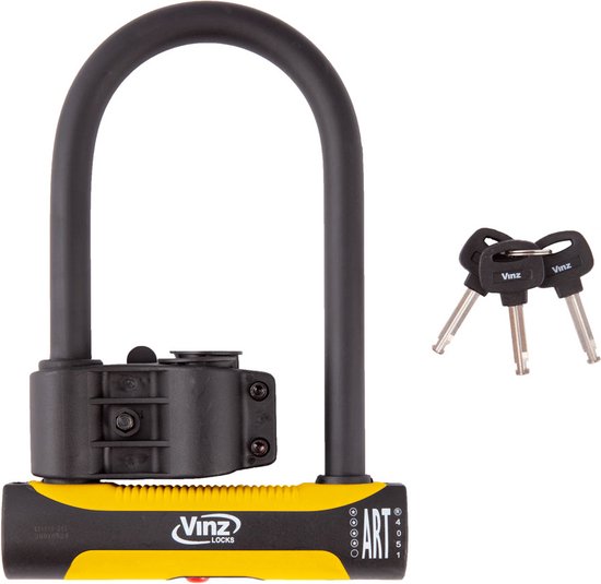 VINZ Grivola Beugelslot ART4 / Motorslot / Scooterslot / Fietsslot 26cm van VINZ