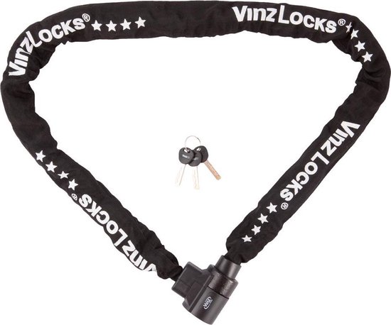VINZ Janga Kettingslot ART4 - 120 cm / Fietsslot / Scooterslot / Motorslot van VINZ