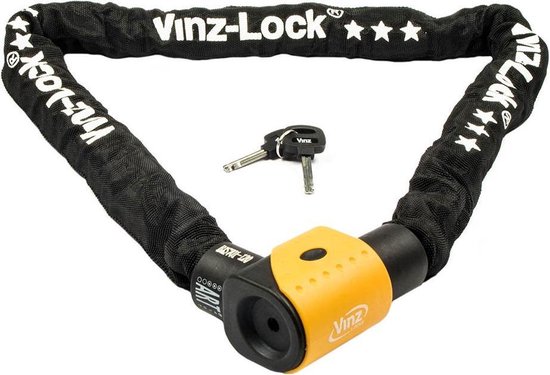 VINZ Jannu ART 3 Kettingslot / Scooterslot - 120 cm (Keuze ANWB Slotentest) van VINZ