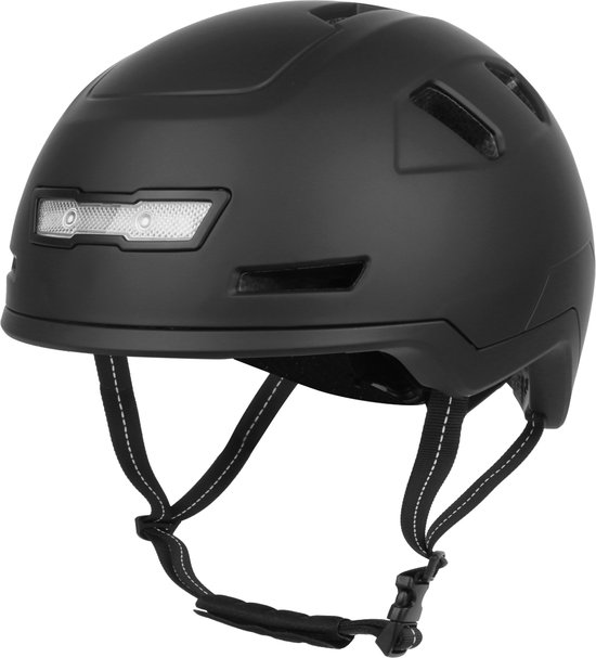 VINZ Nevis Speed Pedelec Helm - NTA 8776 goedgekeurd - Snorfiets helm Snorscooter - Fietshelm - Mat Zwart - M