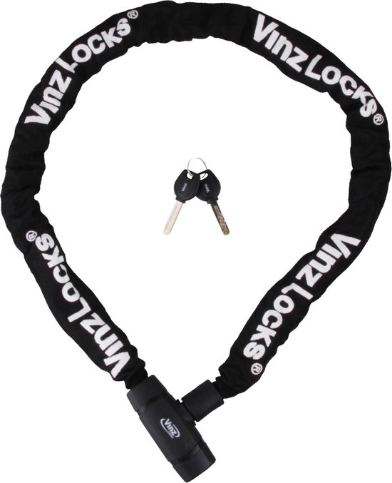 VINZ Olympus Kettingslot / Fietsslot met Vaste Kop 8mm - 150cm van VINZ