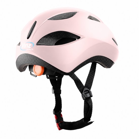 VINZ Sella Fietshelm Kind - Kinderfietshelm - EN1078 Goedgekeurd - 210 gram - Maat 52-55 cm - Roze