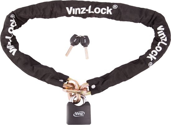 VINZ Toubkal Kettingslot ø10 mm 120 cm / Motorslot / Scooterslot / Fietsslot van VINZ