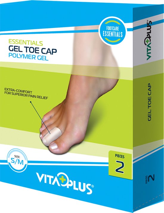 Vitaplus Essentials Gel Toe Cap Polymer Gel maat M/L 2ST van Vita