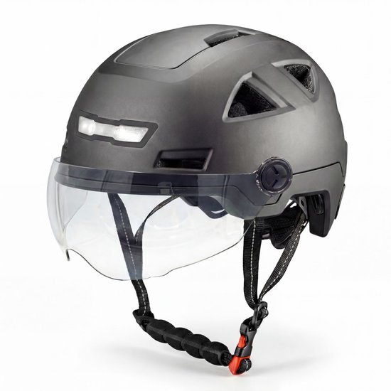 Vito E-Light helm met vizier mat zwart XXL 62-63 CM voor E-bike / Speed Pedelec / Snorfiets