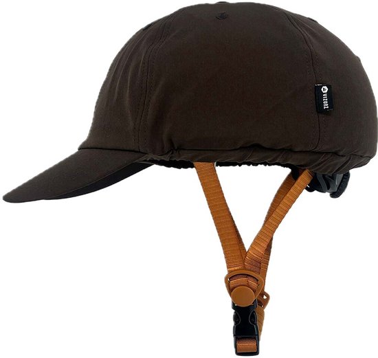 Vizorz SwitchCap fietshelm - Brown base cap van Vizorz