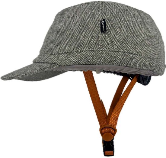 Vizorz SwitchCap fietshelm - Grey woolly cap
