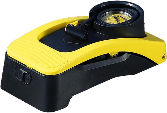 Voet Luchtpomp - Draagbare Inflator - Banden Oppompen - Met Manometer - 30 cm - Zwart