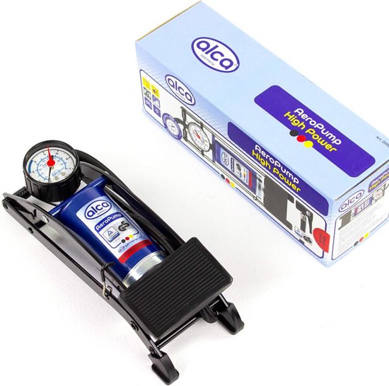 Voetpomp met meter - Luchtpomp - Banden Oppompen - Precisie manometer - 7 BAR - Zwart