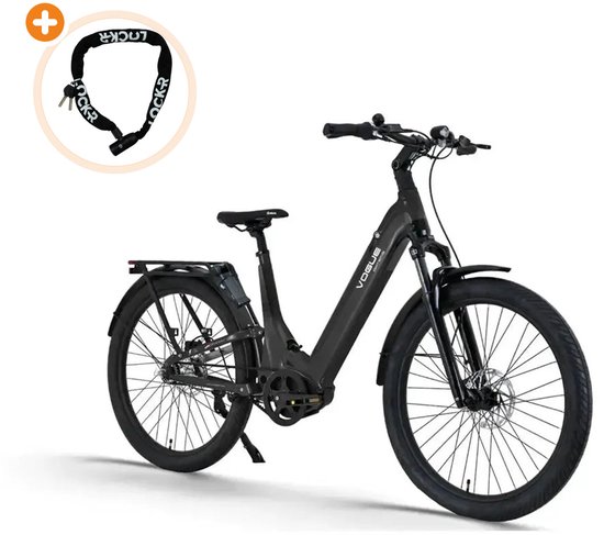 VOGUE Artemis - Elektrische Fiets - 28 inch - 250W motor - Actieradius tot 90 km - 7 versnellingen - Hydraulische schijfremmen - Matt Black