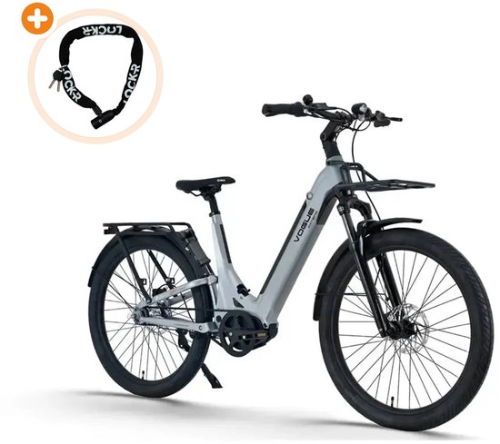 VOGUE Artemis - Elektrische Fiets - 28 inch - 250W motor - Actieradius tot 90 km - 7 versnellingen - Hydraulische schijfremmen - Matt Grey