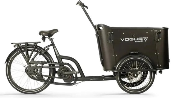 Vogue Avenger - Elektrische Bakfiets - 20 inch - 250W motor - Actieradius tot 60 km - 8 versnellingen - Hydraulische schijfremmen - Zwart
