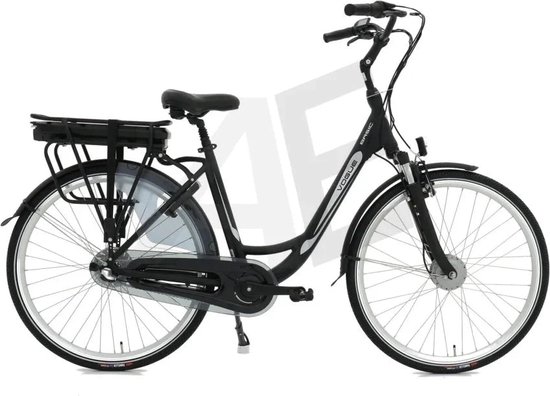 Vogue Basic Elektrische Fiets 3 versnellingen 47cm 13Ah - Mat Zwart van Merkloos