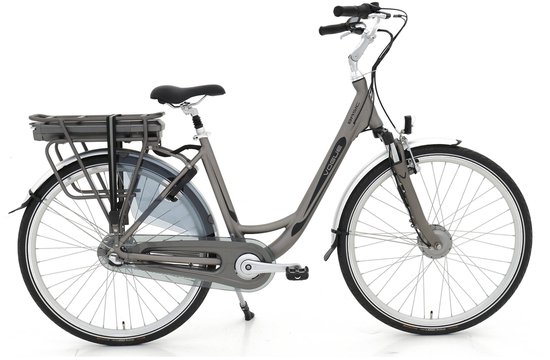 Vogue Basic N7 Elektrische Fiets Mat Grijs 47cm – Elektrische Damesfiets met 468Wh Accu van Merkloos