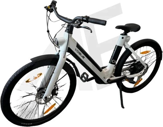 Vogue C4 Lady Elektrische fiets 7DR Shimano 9,6Ah 36V 345,6Wh E-bike - Glacier White van Merkloos