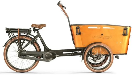 Vogue Carry 3 Bafang Max - Elektrische Bakfiets - 20 inch - 250W motor - Actieradius tot 80 km - 8 versnellingen - Hydraulische schijfremmen - Bruin