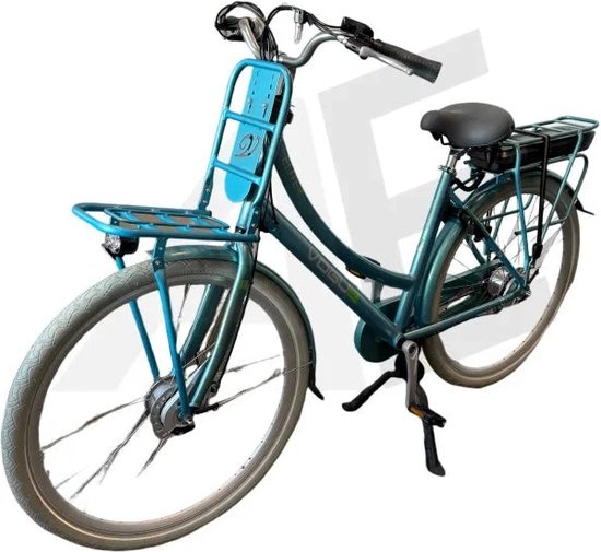 Vogue Elite 3 Elektrische Fiets 3 Versnellingen 50cm 13Ah Rollerbrake E-bike - Mint Blue van Vogue