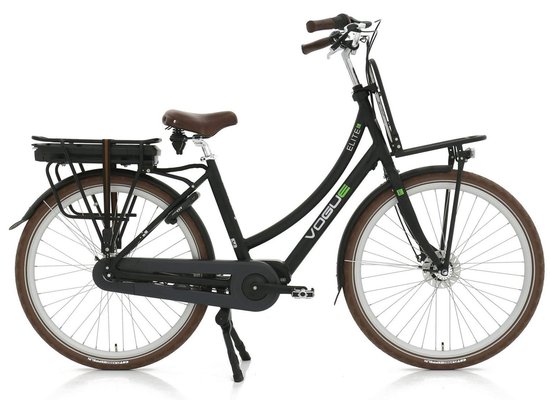 Vogue Elite Mid Elektrische Fiets Bafang M300 Transportfiets - Zwart van Merkloos