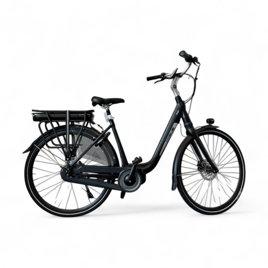 Vogue Mio 8SP Elektrische Fiets E-bike met Hydraulische Remmen 13Ah 36V 468Wh 47cm - Mat Zwart van Merkloos