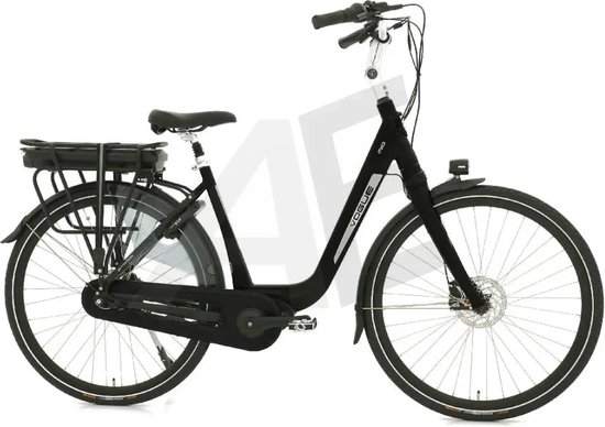 Vogue Mio 8SP Elektrische Fiets E-bike met Hydraulische Remmen 13Ah 36V 468Wh 51cm - Glans Zwart van Merkloos