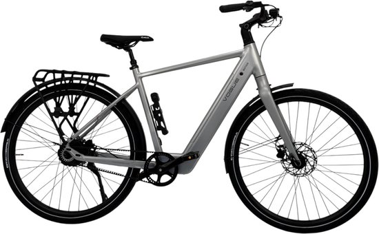 Vogue Motion Elektrische Fiets - Zilver - Hoge Instap