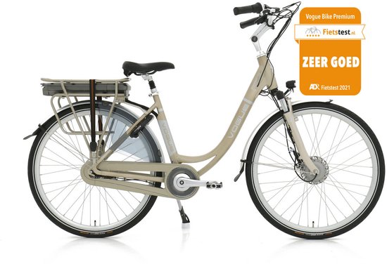 Vogue Premium Elektrische Fiets 7SP 48cm Lage Instap - Champagne van Vogue