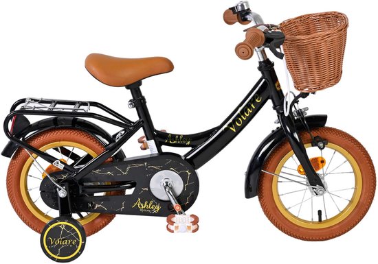 Volare Ashley Kinderfiets - Meisjes - 12 inch - Zwart