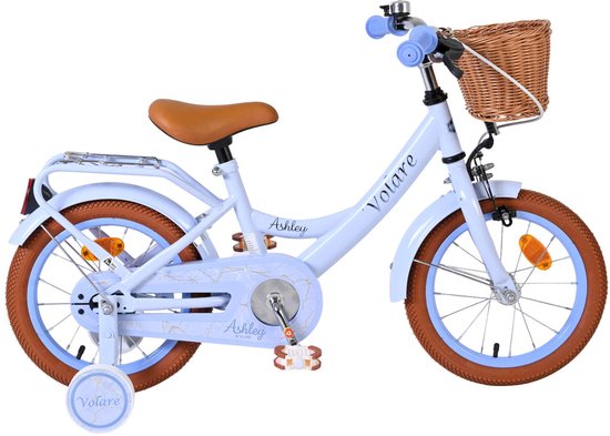Volare Ashley Kinderfiets - Meisjes - 14 inch - Pastel Blauw van Merkloos