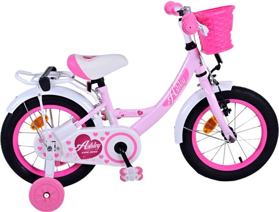 Volare Ashley Kinderfiets - Meisjes - 14 inch - Roze van Volare