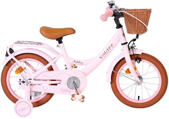 Volare Ashley Kinderfiets - Meisjes - 14 inch - Roze van Volare