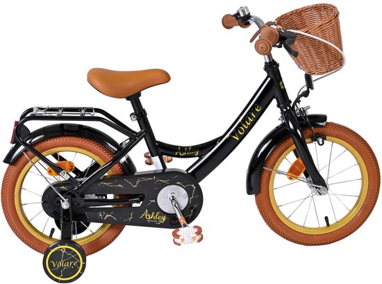 Volare Ashley Kinderfiets - Meisjes - 14 inch - Zwart