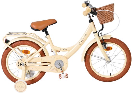 Volare Ashley Kinderfiets - Meisjes - 16 inch - Creme van Volare
