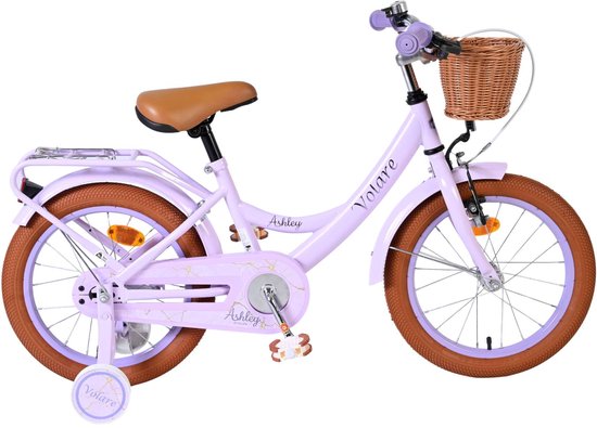 Volare Ashley Kinderfiets - Meisjes - 16 inch - Lila van Volare