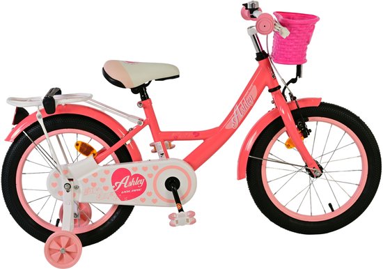 Volare Ashley Kinderfiets - Meisjes - 16 inch - Roze/Rood van Volare