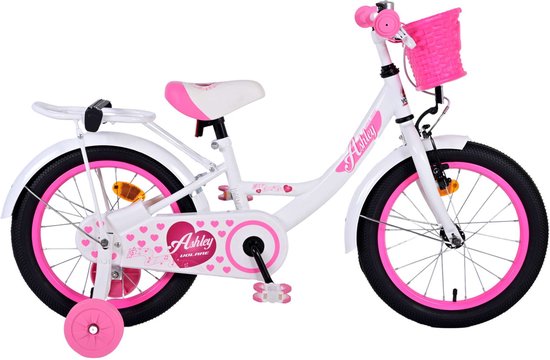 Volare Ashley Kinderfiets - Meisjes - 16 inch - Wit van Volare