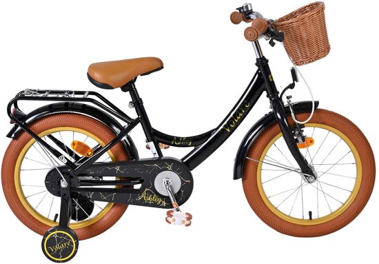 Volare Ashley Kinderfiets - Meisjes - 16 inch - Zwart van Volare