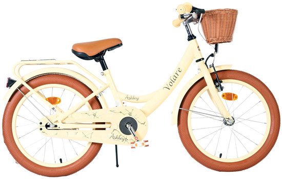Volare Ashley Kinderfiets - Meisjes - 18 inch - Creme van Merkloos