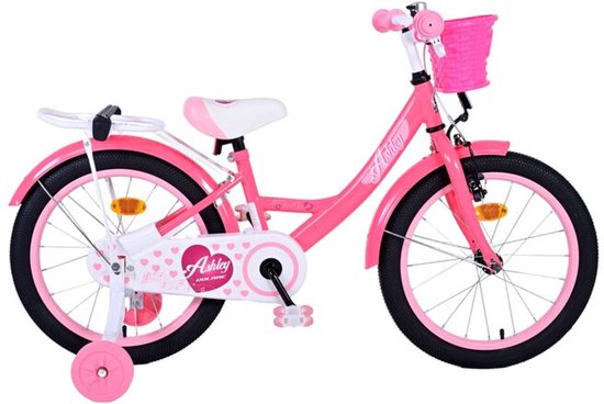 Volare Ashley Kinderfiets - Meisjes - 18 inch - Roze/Rood van Volare
