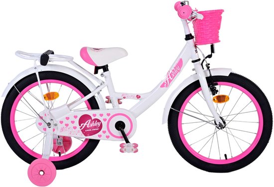 Volare Ashley Kinderfiets - Meisjes - 18 inch - Wit van Volare